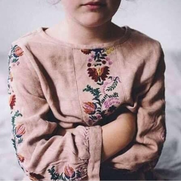 Tuchinda Embroidered Long Sleeve Blouse Kids Size 4 - Picture 2 of 9